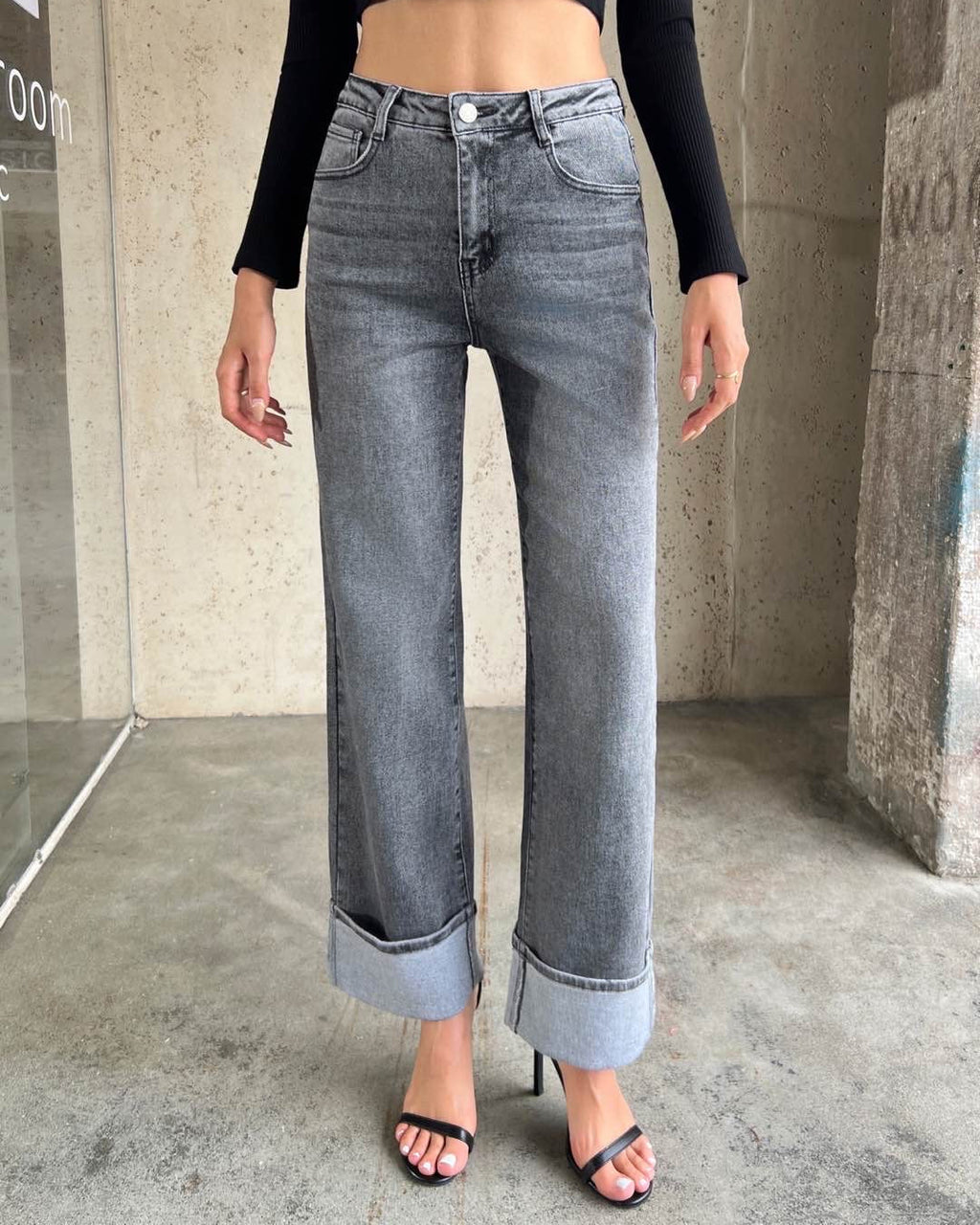 Pontalon Folded Edge Denim