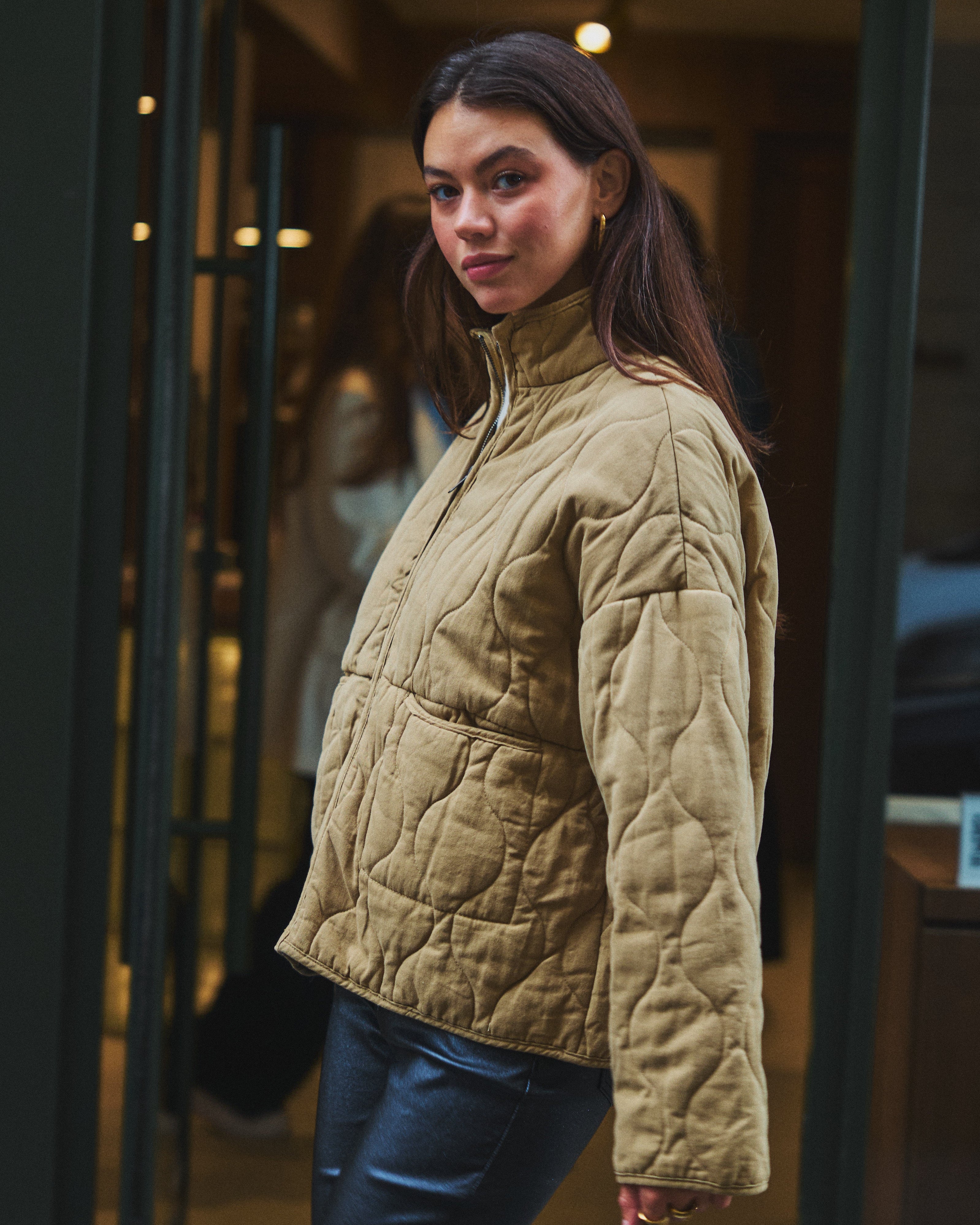 Veste Quilted Beige